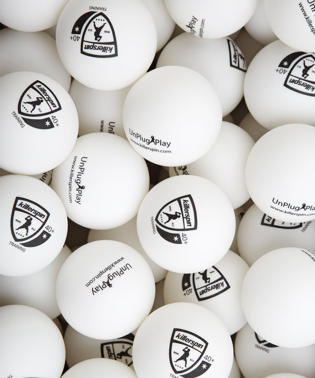 25 Pack - Training Balls 40+ (White) Killerspin Training Table Tennis Balls - Multiple Balls