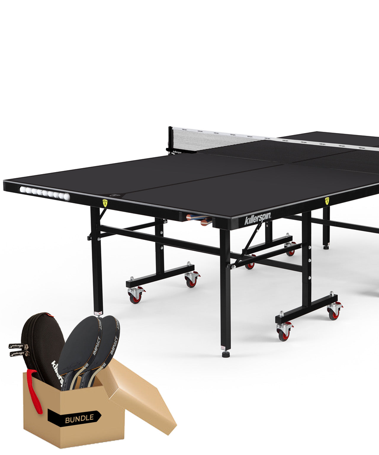Outdoor Party Package Killerspin Outdoor Ping Pong Party Table MyT7 Black Storm