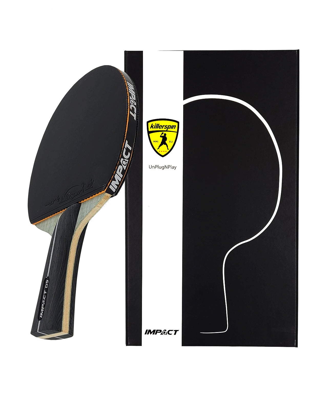 IMPACT D9 PowerGrip killerspin-ping-pong-paddle-impact-D9-smart-grip-memory-book-racket