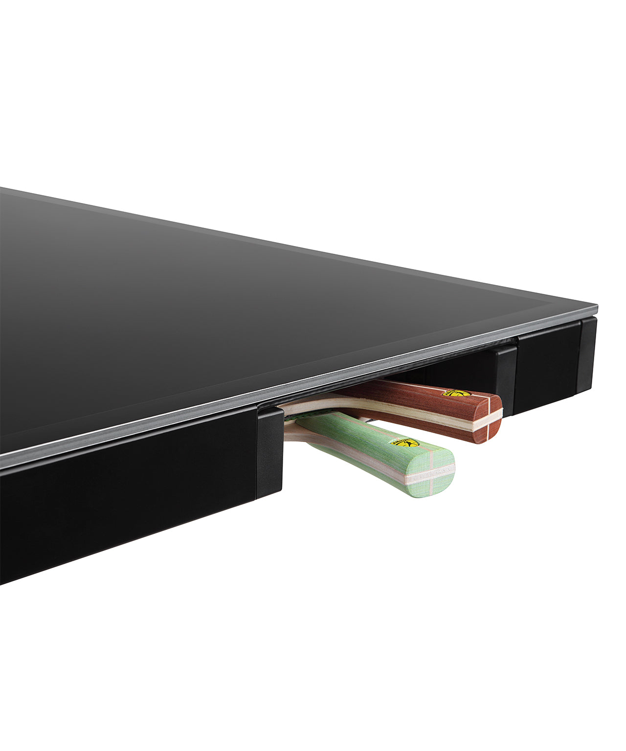 MyT 415X Blackstorm Killerspin Outdoor Table Tennis Table MyT10 BlackStorm - Paddle Pocket