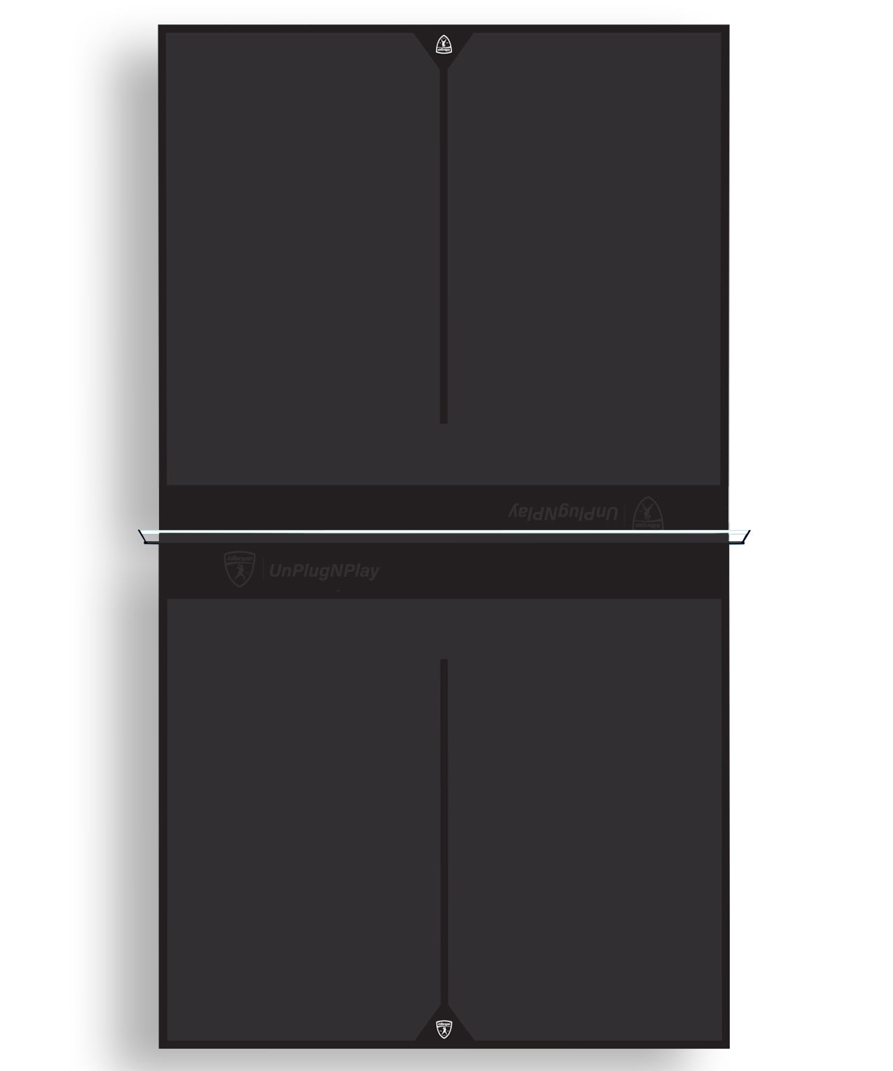 SVR BlackWing - O Killerspin SVR Black Wing Ping Pong Table Arial View